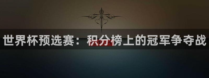 世界杯2026赛程时间表格：世界杯预选赛：积分榜上的冠军争夺战